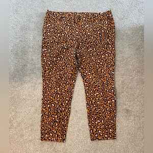Old Navy Pixie Ankle Leopard Print Pants